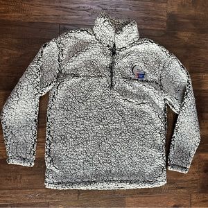 Relay for Life BOXERCRAFT fleece 1/4” zip pullover gray small teddy bear